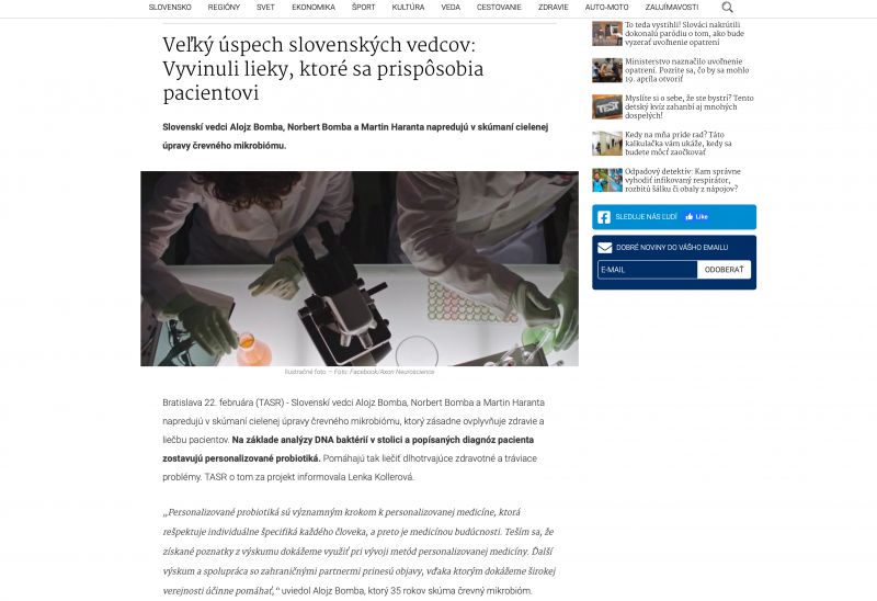 Veľký úspech slovenských vedcov: Vyvinuli lieky, ktoré sa prispôsobia pacientovi