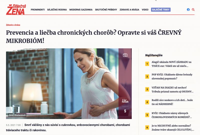 Prevencia a liečba chronických chorôb? Opravte si váš ČREVNÝ MIKROBIÓM!