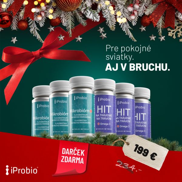 Vianočný balíček  6 produktov pre trávenie  (3x HIT na trávenie+® a 3x Mikrobióm+®)