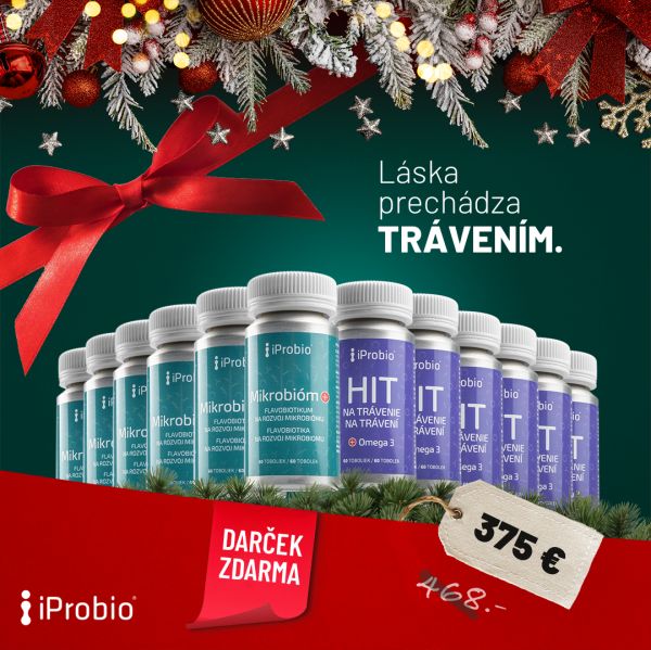Vianočný balíček 12 produktov pre trávenie: 6x HIT na trávenie+® a 6x Mikrobióm+®