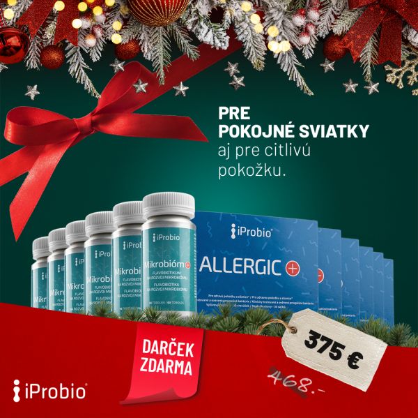 Vianočný balíček 12 produktov alergikov a ekzematikov:  6x Allergic®+ a 6x Mikrobióm+®.