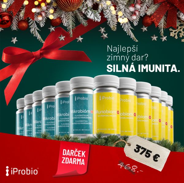 Zimný vianočný balík 12 produktov: 6x iMunobiom® a 6x Mikrobióm+®