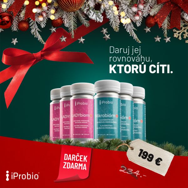 Vianočný balíček 6 produktov pre ženy : 3x LADYbiom+® a 3x Mikrobióm+®